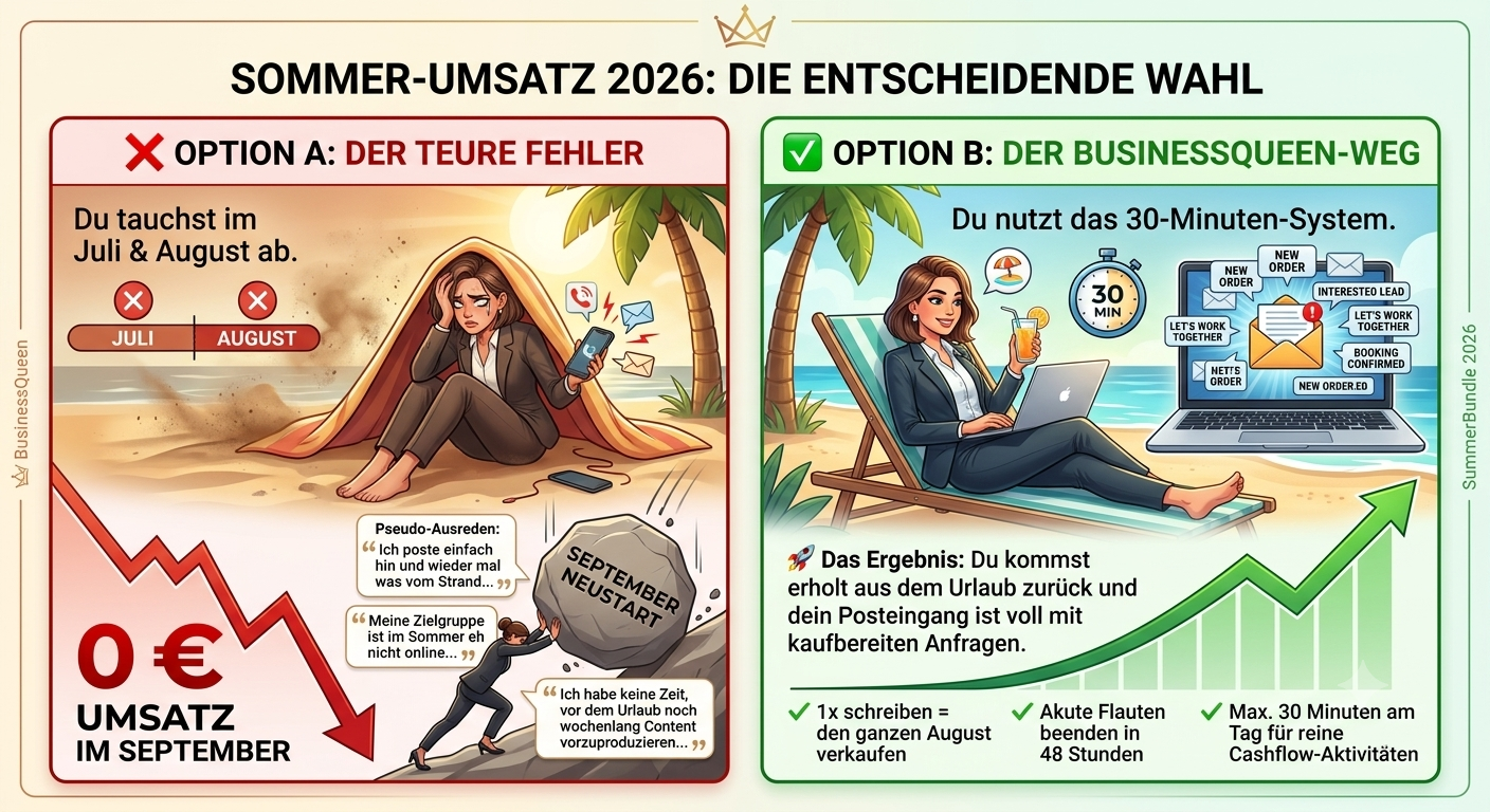 Jetzt Umsatz statt im Herbst Flaute